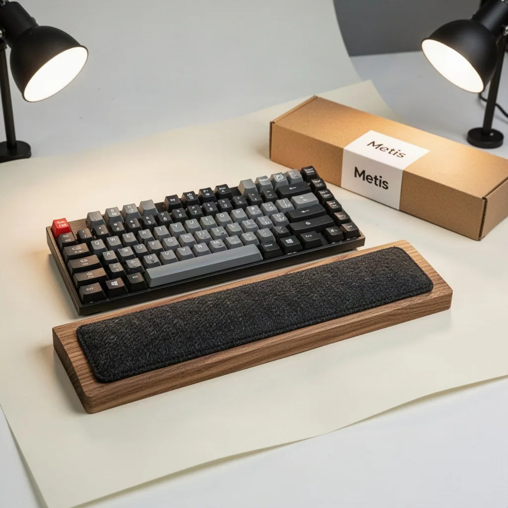 Metis Solid Oak Keyboard Rest